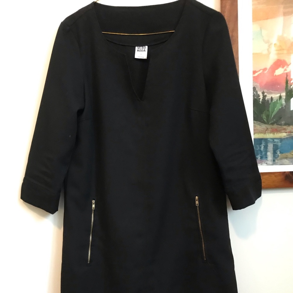 Little black Dress with zipper pockets